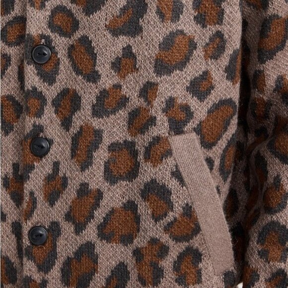 Rag & Bone Leopard Mohair Winslow Cardigan - Picture 6 of 7